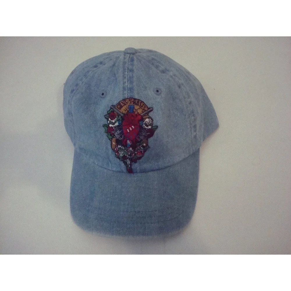 GUNS ROSES AND N DENIM BEACH 00S Y2K HAT CAP VINTAGE DEADSTOCK C1